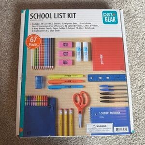 New! Pen + Gear 67 piece school list kit